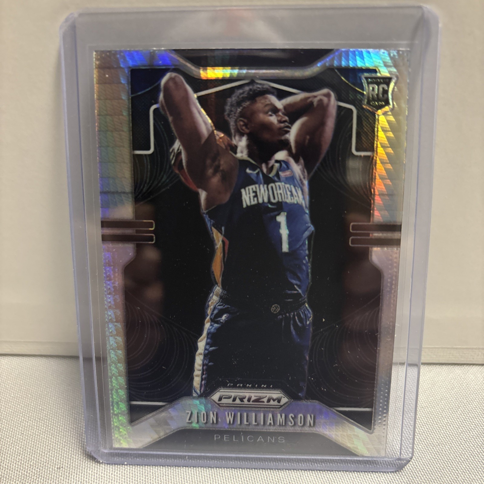 2019-20 Panini Prizm Zion Williamson Hyper Prizm #248 RC