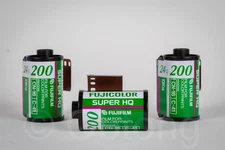 Fujicolor Super HQ 200 Film. 3 rolls of 24 exposures. (Expired)