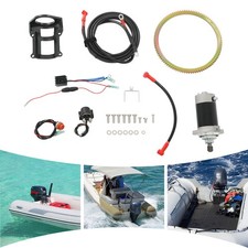 Electric Starter Conversion Kit for Suzuki 2-Stroke 40HP Outboard Engine Motor