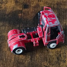 Vintage Dinky Foden Zugmaschine Spielzeug rot Druckguss Kraftstoff LKW Fahrerhaus nur Modell 5"