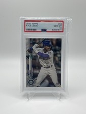 2020 Topps Kyle Lewis RC PSA 10 Gem Mint #64 Mariners Rookie Card. rookie card picture