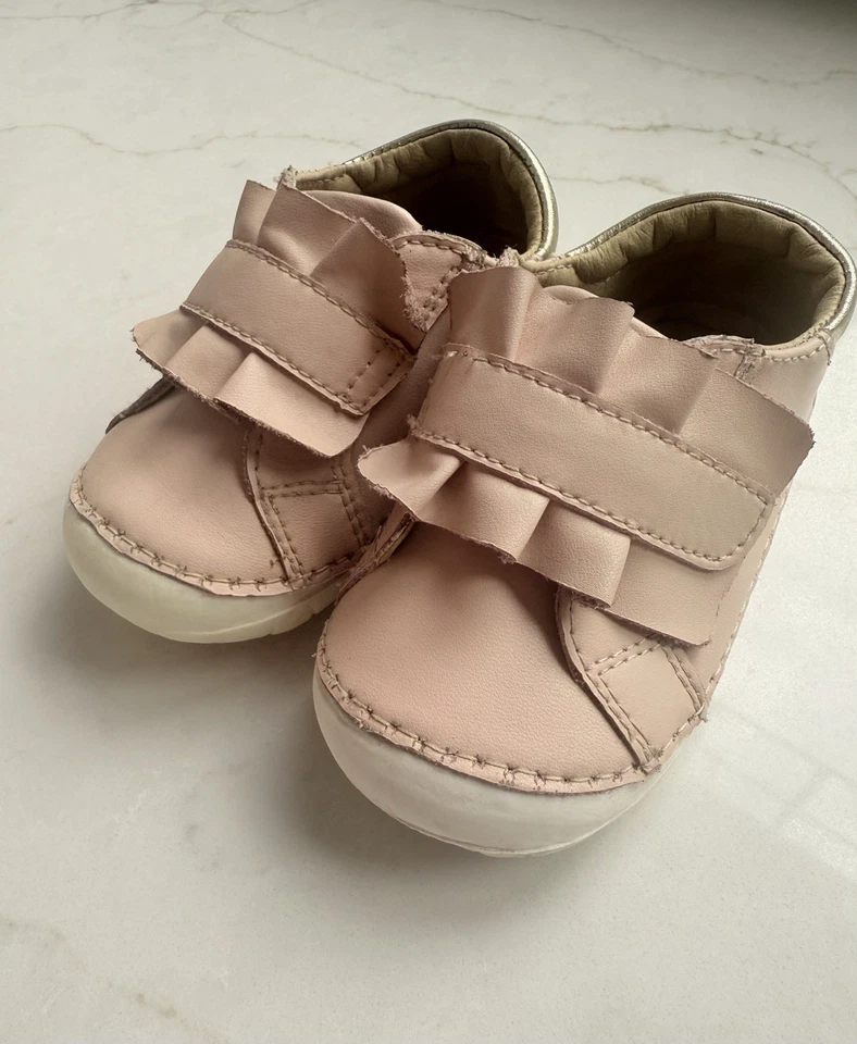Oldsoles Frilly Baby Pink Leather Shoes Size 5 US - Image 2 of 4