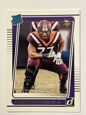 2021 Donruss Rated Rookie Christian Darrisaw RC/Rookie card #340 Vikings