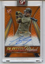 2025 Topps Pristine Luis Arraez Encased Plated & Polished Auto Orange /25