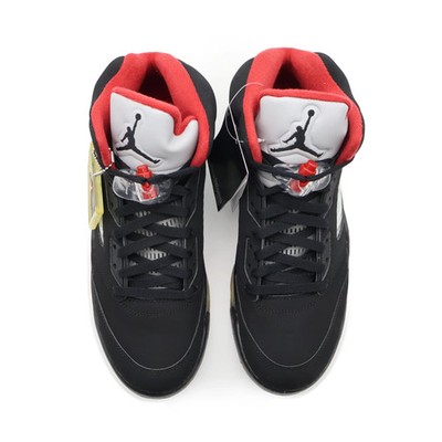 Size 10.5 - Supreme x Air Jordan 5 Retro Black for sale online | eBay