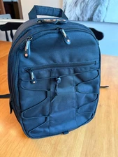 Amazon Basics Backpack for SLR Cameras and Accessories-Solid, Black