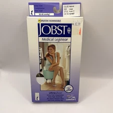 Jobst Compression Stockings Knee  Length 30-40 Extra Firm  Natural Large Natural
