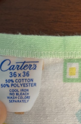 VTG Carter’s Multi Color Puppy Print Baby Blanket. See Photos - Picture 2 of 11