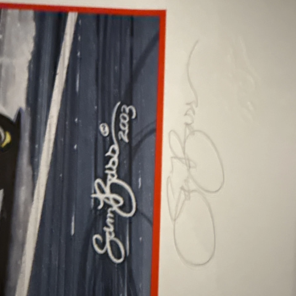 Ricky Craven Sam Bass 签名平版画 119/400 达灵顿 NASCAR 海报 — 第 3/3 张图片