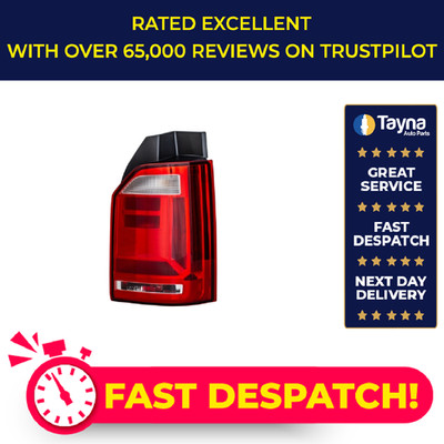 Rear Light Lamp fits VW TRANSPORTER Mk6 2.0D Right 15 to 19 Back Hella Quality