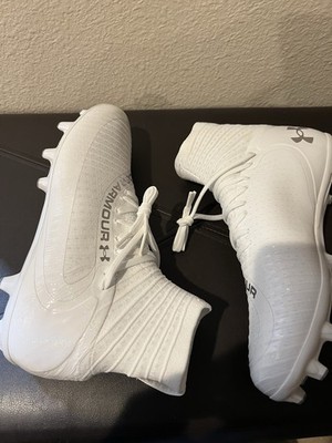 Under Armour UA Highlight 2 MC Knit 'White Metallic Silver' Cleats Men's 9
