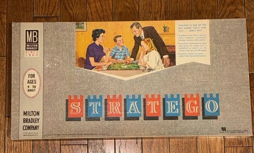 STRATEGO Board Game 1962 Edition Used COMPLETE Milton Bradley Vintage