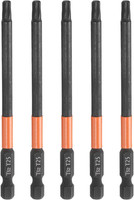 "5 StüCk T25 Torx Bit Schraubendreher Bit Set 100Mm Lang 1/4\" Magnetisch Sechskan"