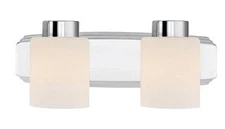 Dolan Lighting - Westport 2-Light Bath Bar-Chrome Finish