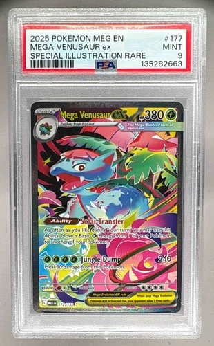 2663 Mega Venusaur ex 2025 Pokemon Mega Evolution #177 SIR PSA 9