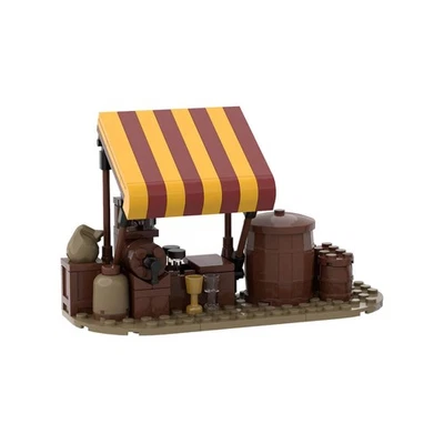 Mocs Bricks Sets MOC-78676 Medieval Village Well 95 Parts Building Blocks Toys - Image 1 of 4