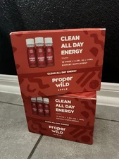 Proper Wild Energy Shot Apple 2.5oz - 2 Boxes of 12 (24 Shots)