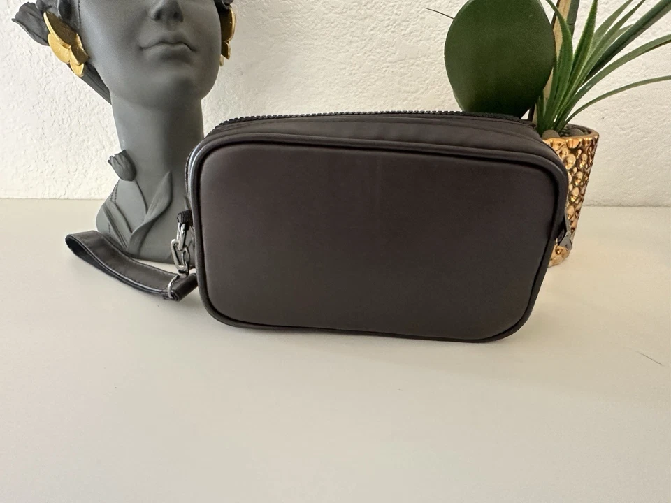 Bosca Cuero Antiguo Negro 10" Cremallera Utilikit 577-59 Nuevo con Etiquetas, Bolsa de Aseo, Kit de Afeitado Foto 3 de 3