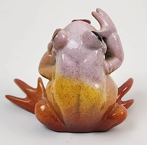 Kittys Critters See Hear Speak No Evil Frogs Azul Verde Naranja 2001 Juego de 3 - Imagen 11 de 12
