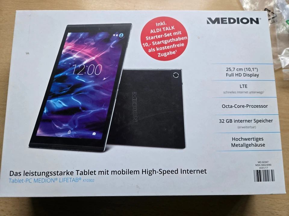 Medion LifeTab X10302 / 32GB [10,1" WiFi + LTE] schwarz - Bild 3 von 4