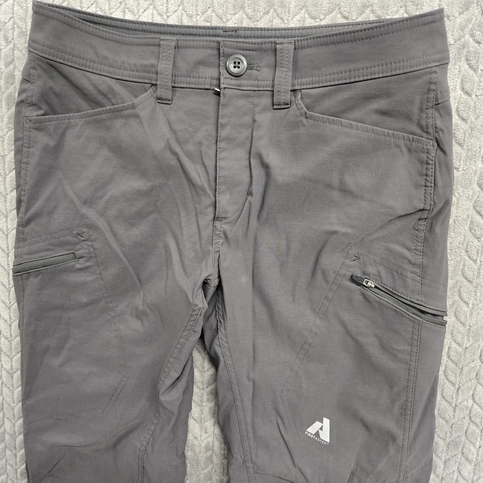 Eddie Bauer First Ascent Pants Mens Size 32x30 Gray Fleece Lined Snow Winter
