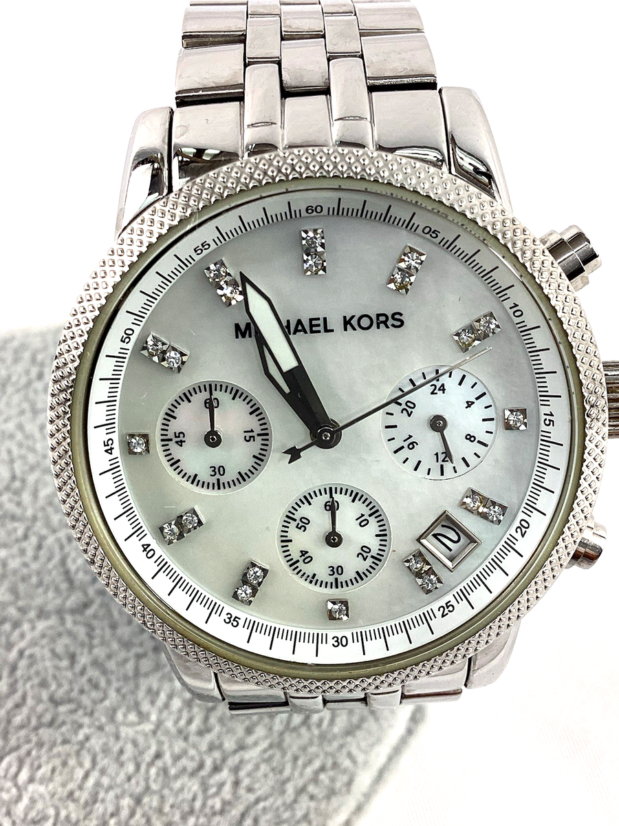 Michael Kors MK-5020 Women's Silver Mother of Pearl Stainless