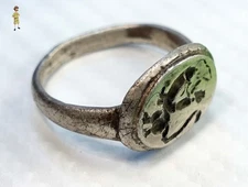 ✅ SATYR RIDES A PHALLUS SILVER ROMAN MEN'S RING  - 100 - 300, 1st - 3rd CENTURY