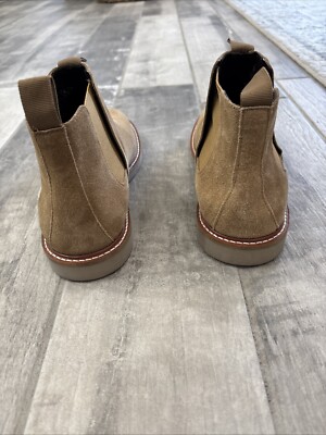 NORDSTROM BP Men Suede Camel Sand Chelsea Boots Botines. SZ  display picture 3