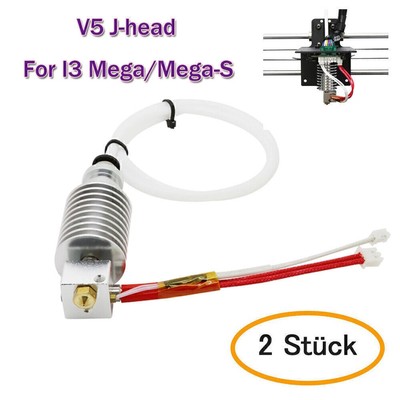 2PCS V5 J-head Hot End 0.4mm / 1.75mm für Anycubic I3 Mega 3D Drucker Extruder