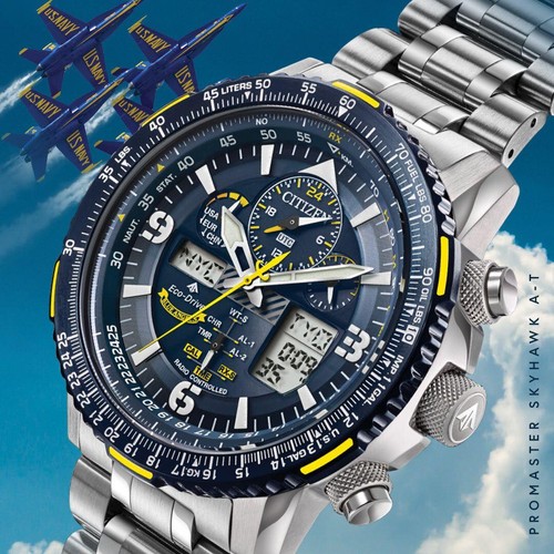 NUEVO RELOJ CITIZEN ECO DRIVE HOMBRE PROMASTER AZUL ÁNGELES SKYHAWK A-T JY8078-52L - Imagen 3 de 6