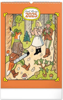 Czech Wall Calendar 2025 Josef Lada / czech painter