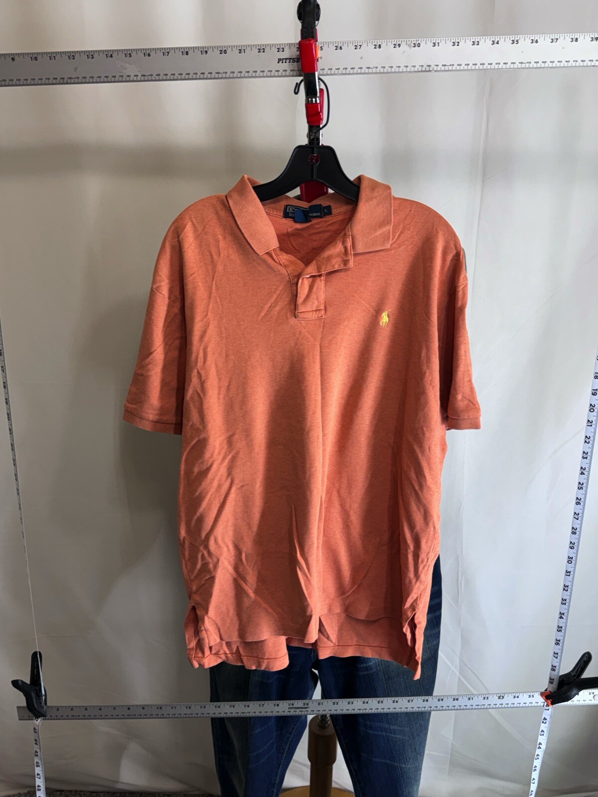 Polo Ralph Lauren Mango Giallo Pony POLO SHIRT Grande L