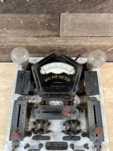 Antiker 1890er Jahre Wappler Electric Controller mit Mil-Am-Meter New York - Bild 4 von 21