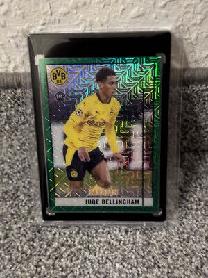 2020-21 Jude Bellingham Topps Merlin Chrome UCL Rookie Card Green Mojo /99