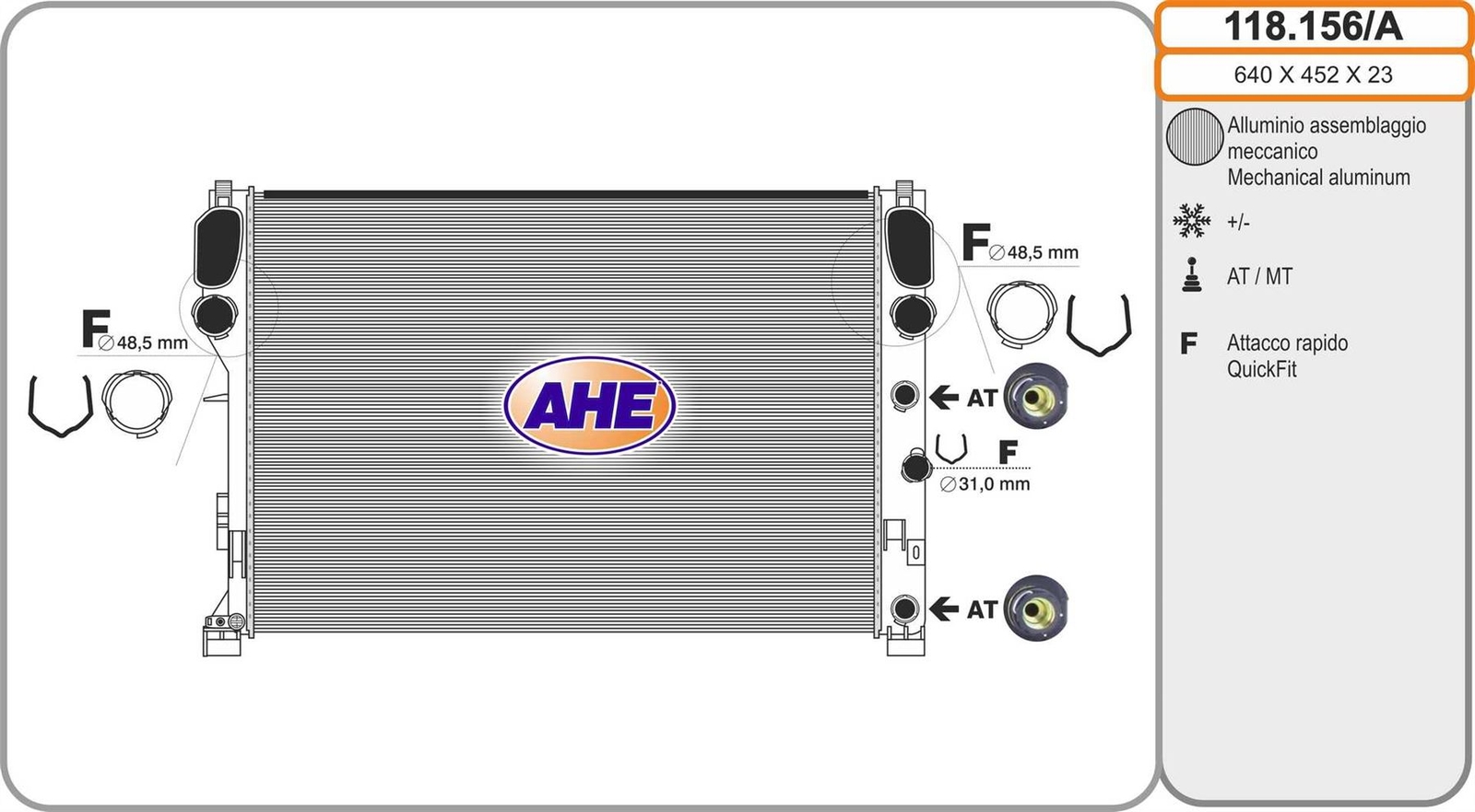 Radiateur haute performance pour Mercedes E 220 CDI et CLS 350 V6