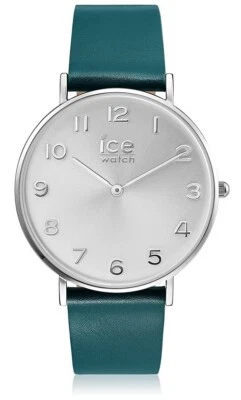 Ice-Watch ICE 001523 City Tanner Silver Medium Uhr Lederband grün neu OHNE BOX 8 - Bild 1 von 2