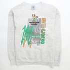 Vintage Milwaukee Bucks Logo 7 Crewneck Sweatshirt Size Large 90s NBA