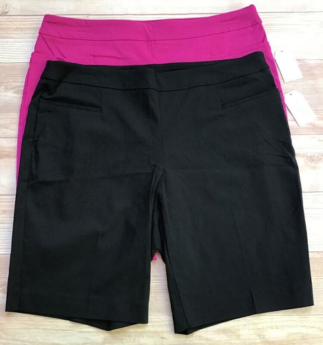 *RESERVED* 4 Pr. Time & Tru Pull On Shorts XL 16-18 Black Pink Blue White