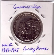 2005 Australia 20 cents. KM#745, Queen Elizabeth II, End of WWII (A2012D)