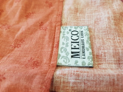Vintage Shirt Blouse Floral Linen Cotton Blend Coral Size 14 Bavarian Oktoberfes - Picture 11 of 17