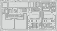 MW22 Eduard 32461 F-100F Undercarriage 1/32 1/32 Pe Set For Trumpeter