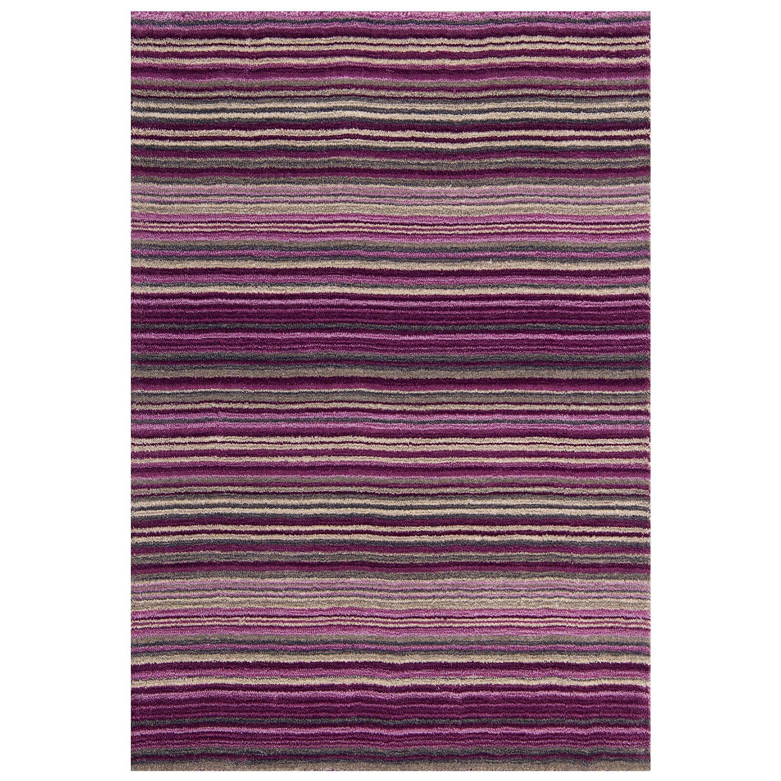 Carter Rugs Geometric Modern Oriental Weavers Carter Striped Geometric Pattern Wool Area Rugs ...