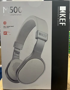 KEF M500 Écouteurs Hi-Fi à l'oreille - Aluminium/Blanc