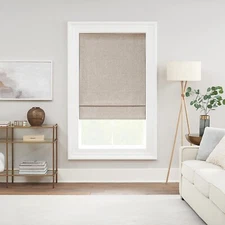 ECLIPSE Darien Insulating Blackout Cordless Lined Window Shade 39in x 64in Linen