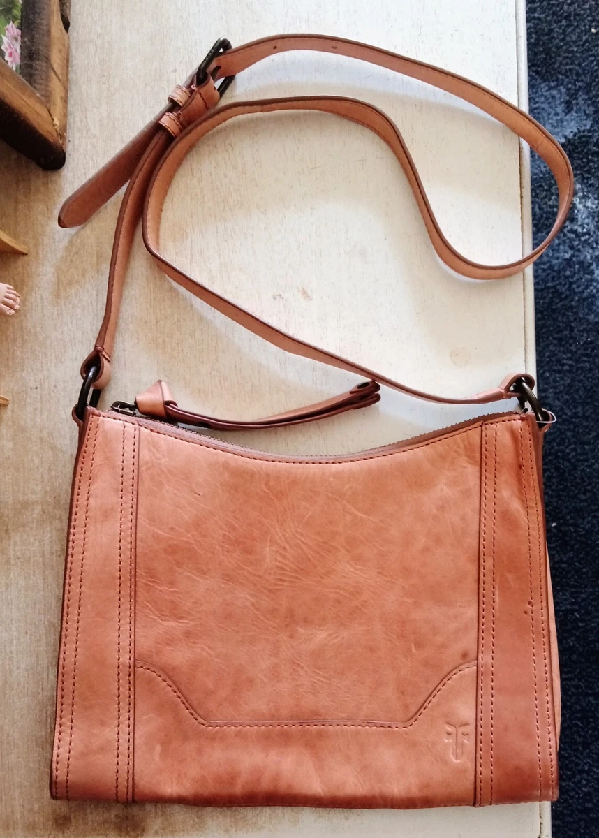 Frye Melissa Dusty Rose Leather Crossbody Zip Bag Shoulder eBay