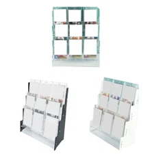 Tabletop Acrylic Card Showcases Stand Elegant 3 Tiers Trading Card Storage Rack