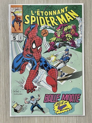 L'etonnant Spider-Man #5 (1993) French Canadian Marvel Exclusive, Montreal Expos