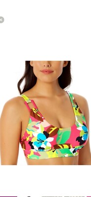 Anne Cole Multicolor Swim Top Size Medium