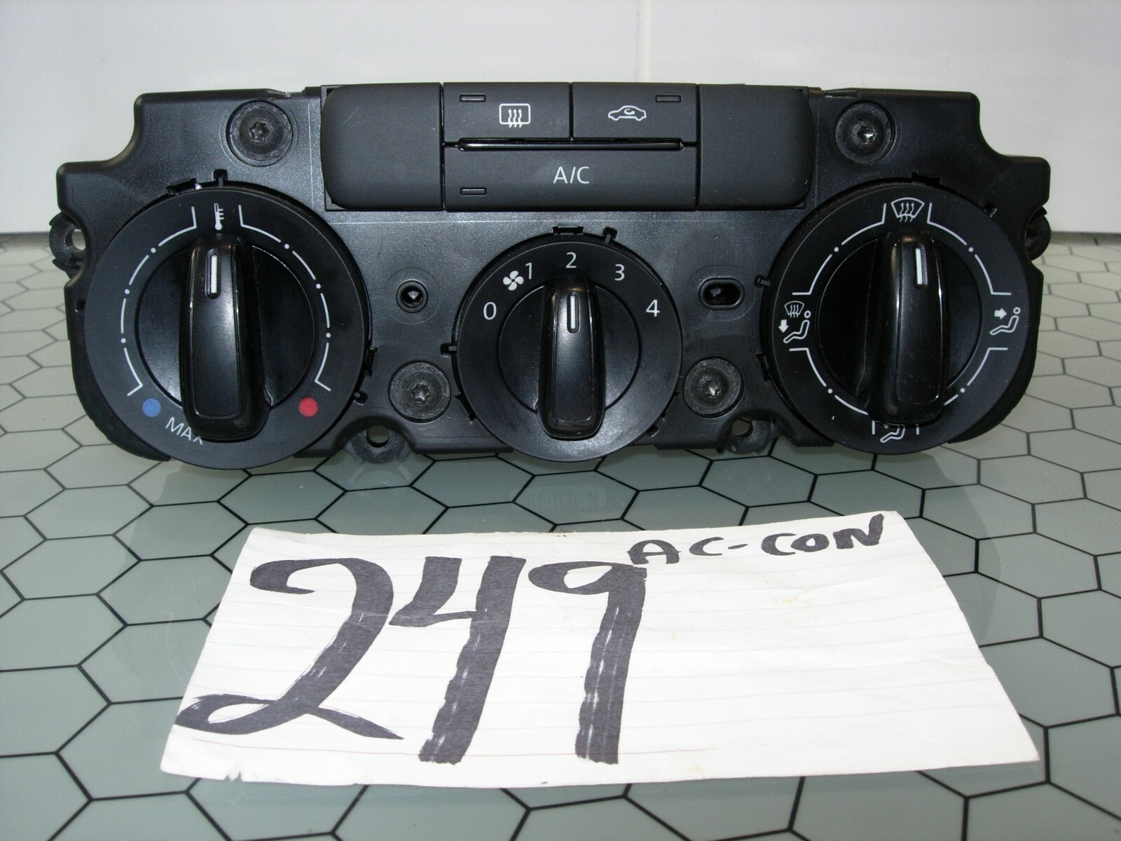 11 12 13 14 Volkswagen Jetta AC and Heater Control Used Stock #249-AC 