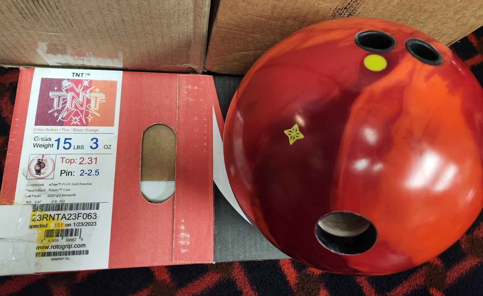 Used Roto Grip TNT Bowling Ball 15 Lbs eBay